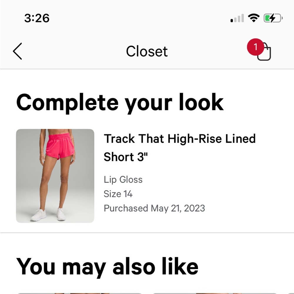 Lululemon Track That High Rise, Lined